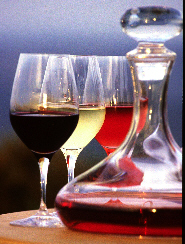 decanter and glasses